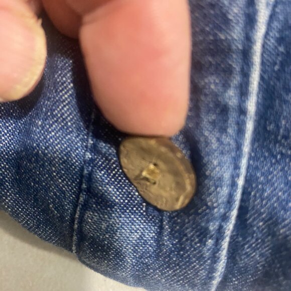 Vintage TY Wear Denim Button-Up‎ Jacket Womens XL Embroidered Aztec Western - Picture 12 of 13